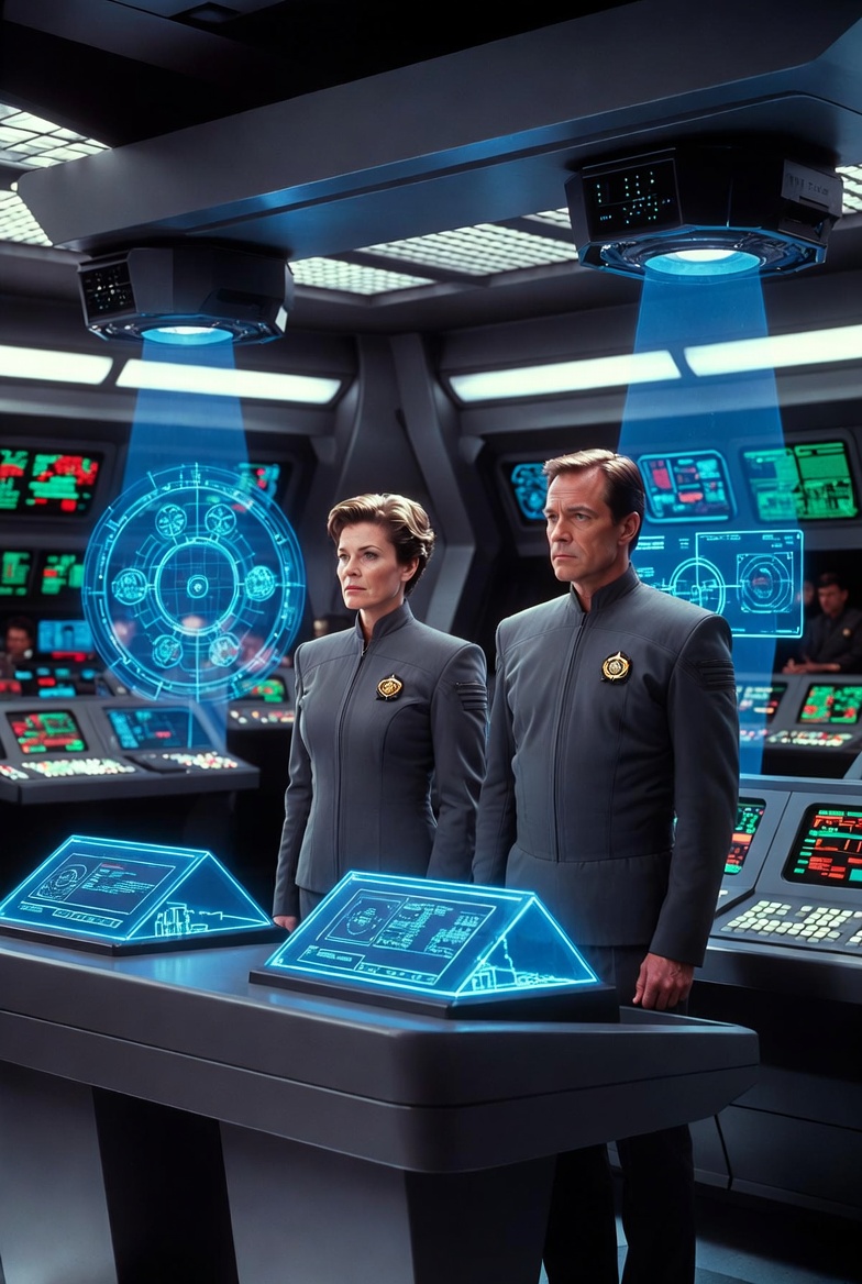 Image de la passerelle de la station Babylon 5 dans mes inspirations
