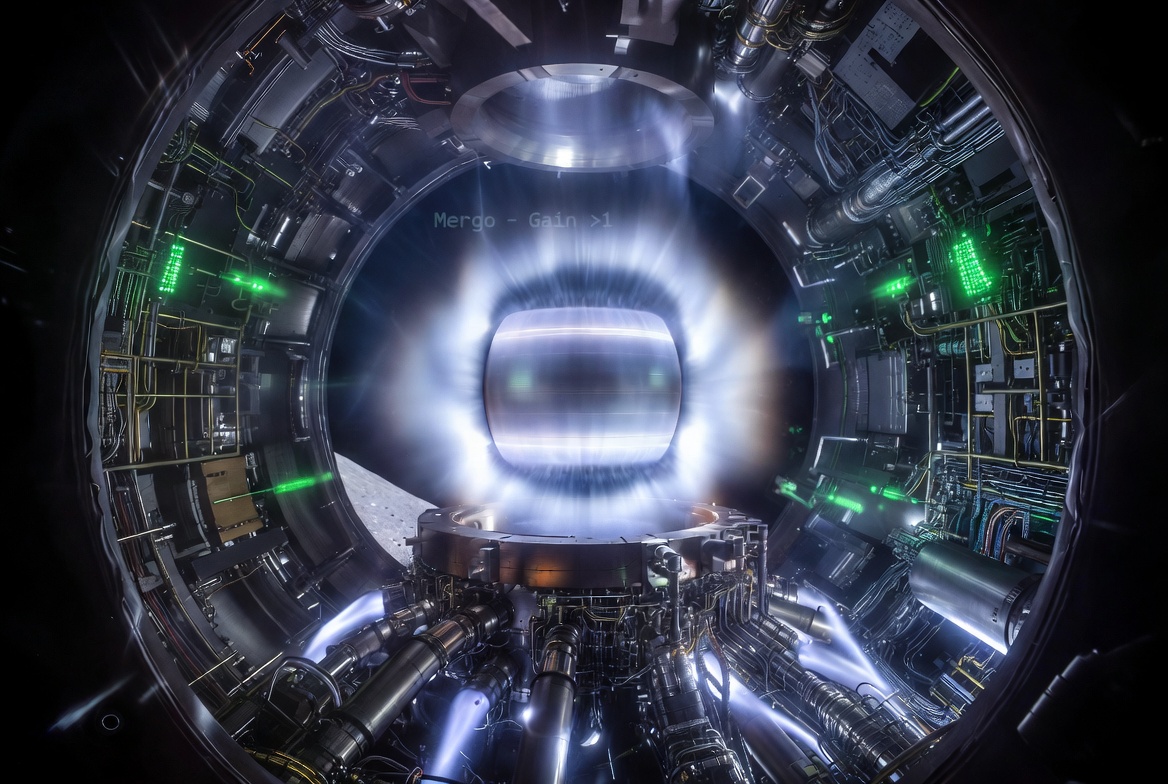 Vue d'artiste de la fission nucléaire