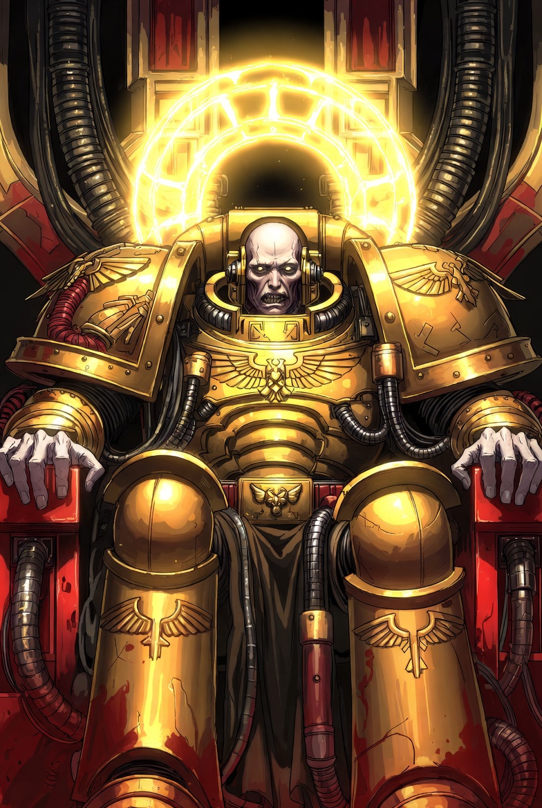Image de l'empereur de Warhammer 40000 dans mes inspirations