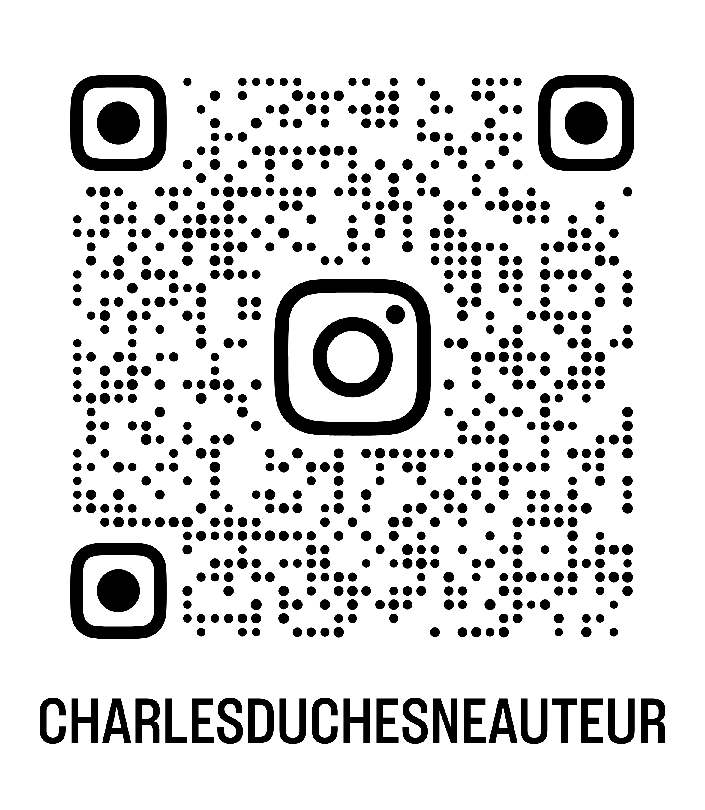 QR code Instagram Charles Duchesne